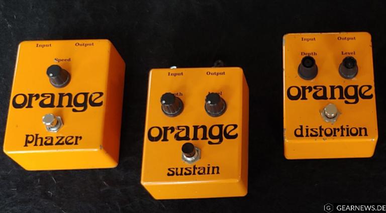 Orange Vintage Reissue Effekt Pedale Phazer Sustain Distortion
