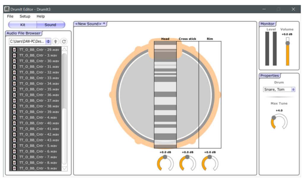 Der DrumIt Editor macht den Import von eigenen Multilayer-Samples zu einer kinderleichten Angelegenheit.