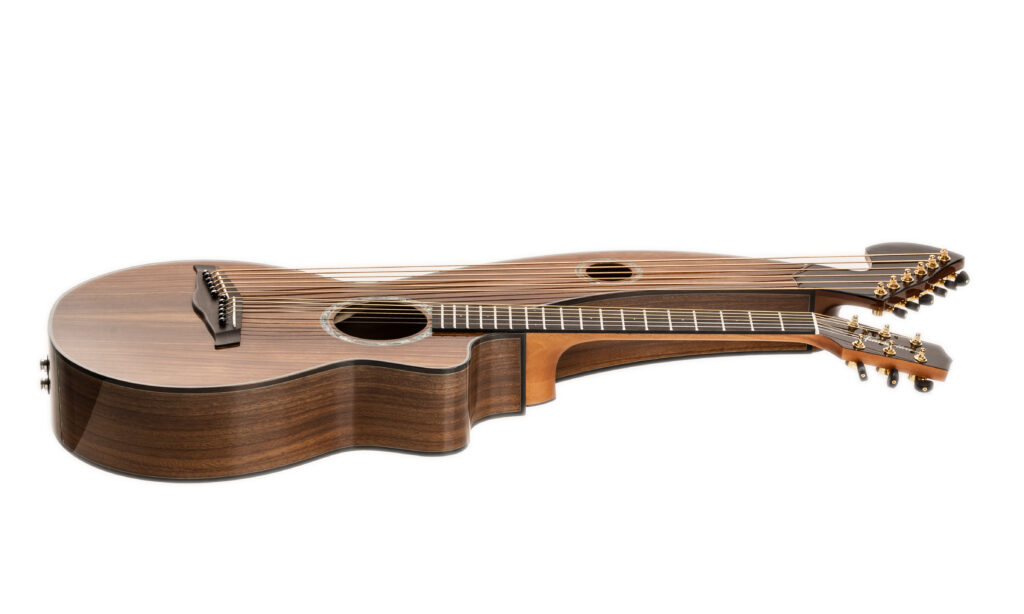 Die Timberline Guitars T70HGpc Harp Guitar ist ein hochwertig verarbeiteter Exot für experimentierfreudige Gitarristen.