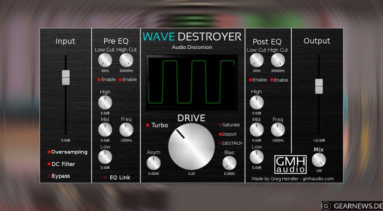 Kostenlos: GHM Audio Wave Destroyer – endlos optimierbares Distortion