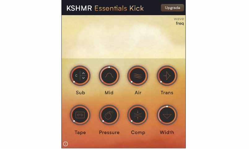 Das GUI von KSHMR Essentials Kick.