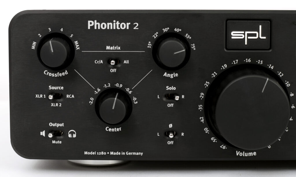 Besitzt mächtige Bedienelemente – die anderen Phono-Amps fehlen: SPL Phonitor 2.