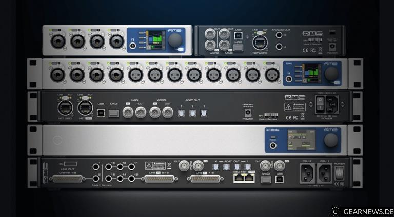 RME 12Mic, M-1610 Pro, AVB-Tool, ADI-2 Pro FS R Black Edition