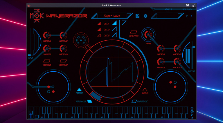 Tracktion MOK Waverazor 2.5 Update integriert PluginGuru Unify und mehr