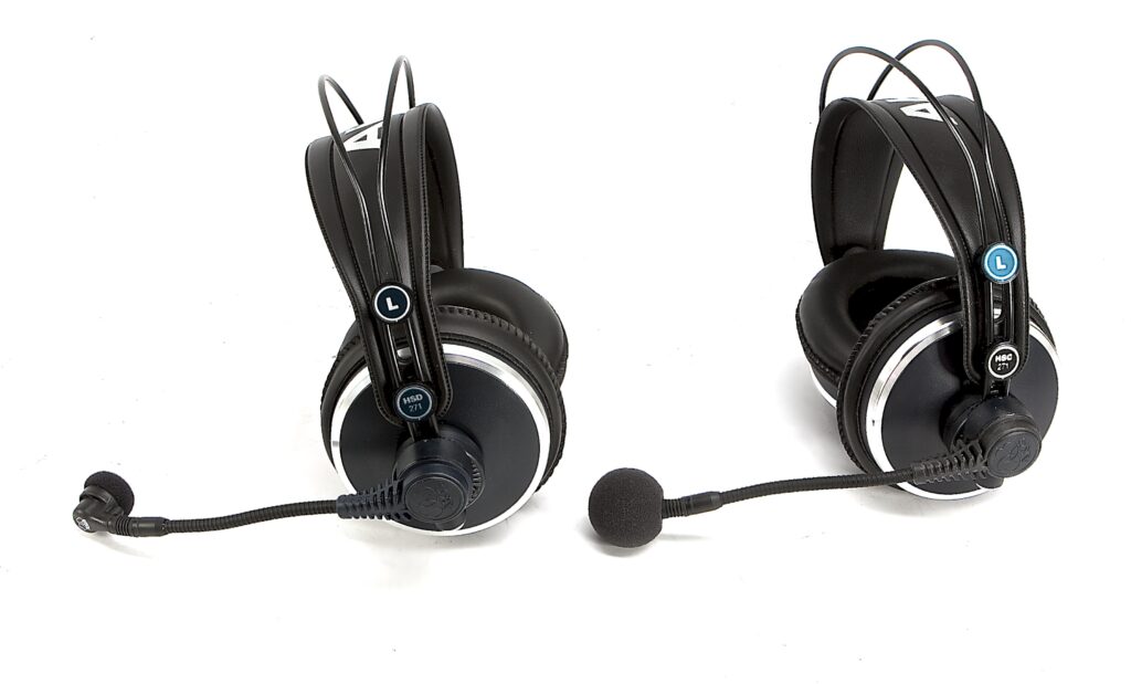 Die auf dem AKG K 271 basierenden Headsets HSD/HSC 271 besitzen die gleiche Stummschaltautomatik des klassischen Studiokopfhörers.