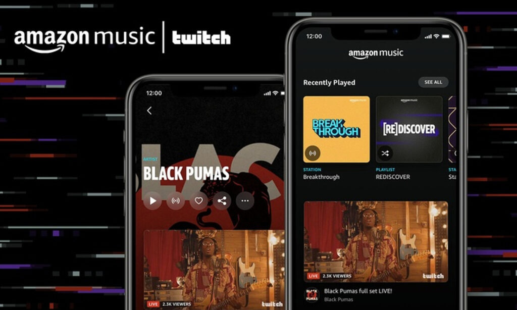 Amazon kombiniert Streamingdienste Amazon Music und Twitch. (Quelle: Amazon)