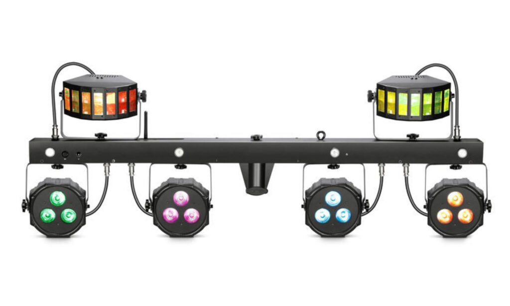 Cameo Multi FX Bar EZ Bundle Test: Lichtanlage mit 3 Lichteffekten als Komplettlösung für mobile DJs und Bands