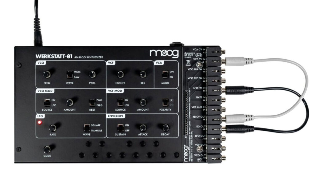 Moog Werkstatt01 mit Expander. (Foto: Moog)