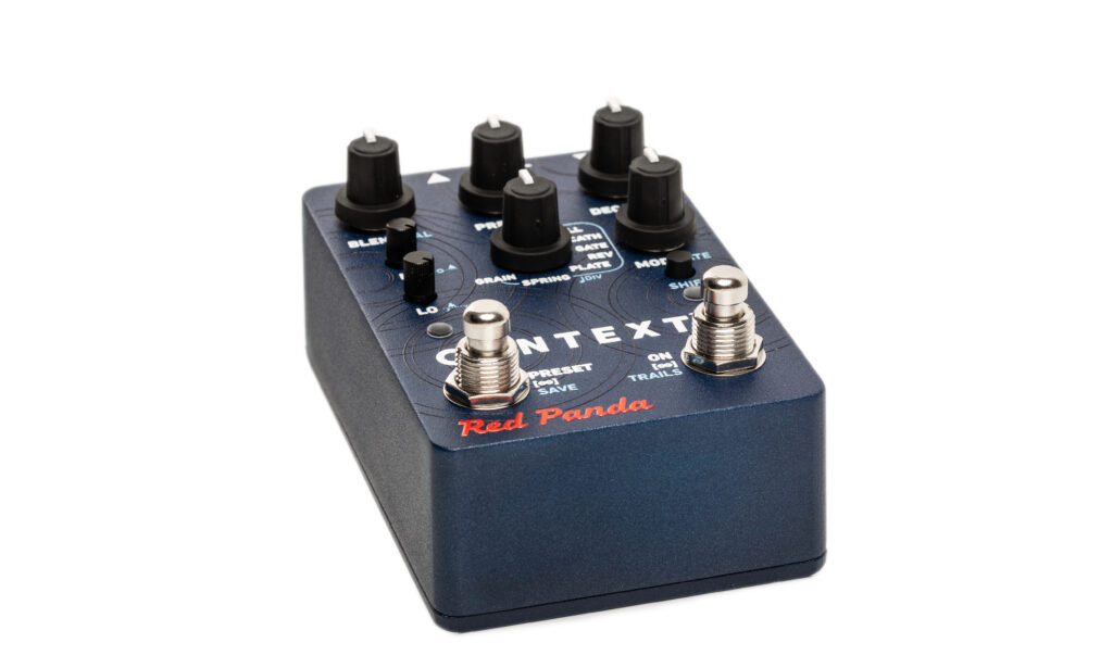 Das Red Panda Context 2 Reverb-Pedal liefert exzellente Hallsounds in hervorragender Qualität, gepaart mit gut klingenden Delaysounds.