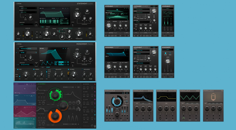 Softube Statement Lead, Monument Bass und Parallels jetzt für Modular