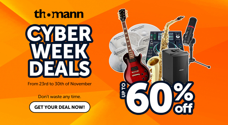 Thomann Cyberweek Deals mit unzähligen Angeboten – nicht nur zum Black Friday!