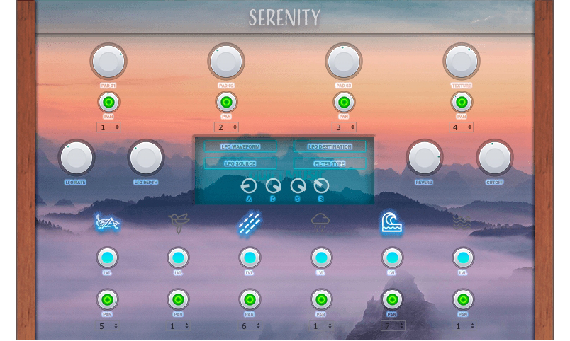 Das GUI von Serenity.