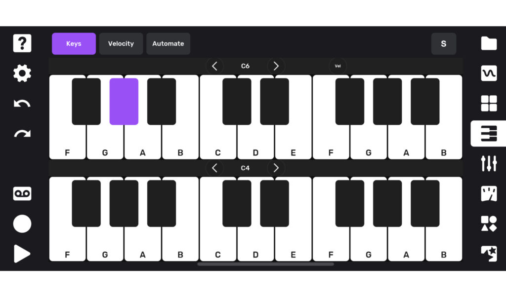 Die zwei-oktavige Minitastatur ist eine wirklich clevere Idee zum Spielen von komplexen Melodien und Akkorden auf iPhone und iPad.