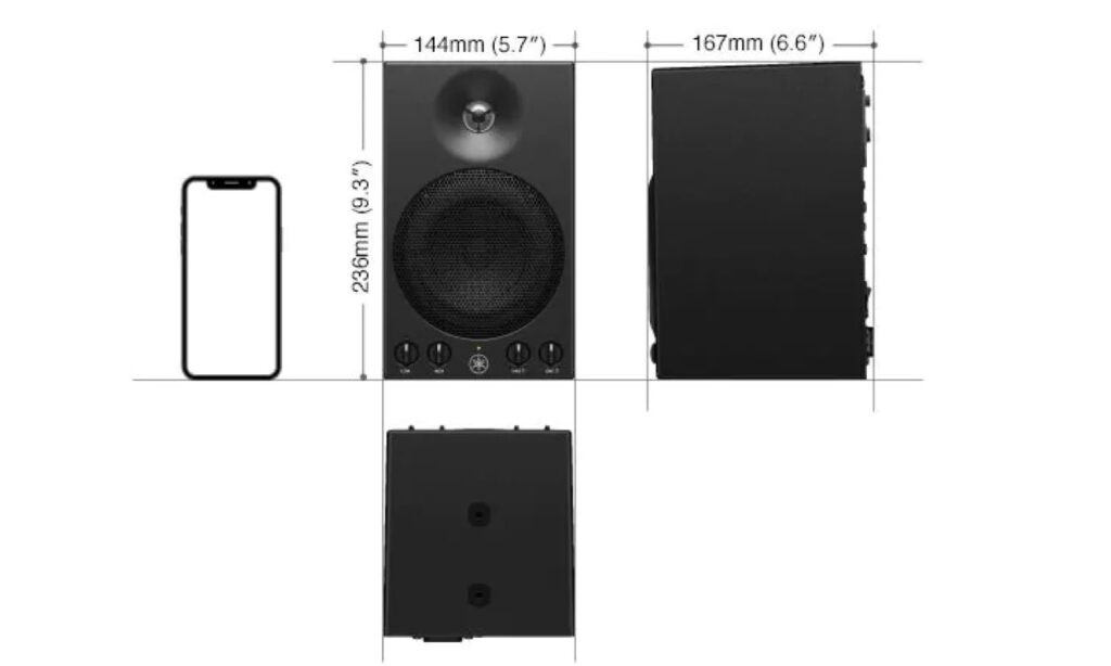 Yamaha MSP3A Größe