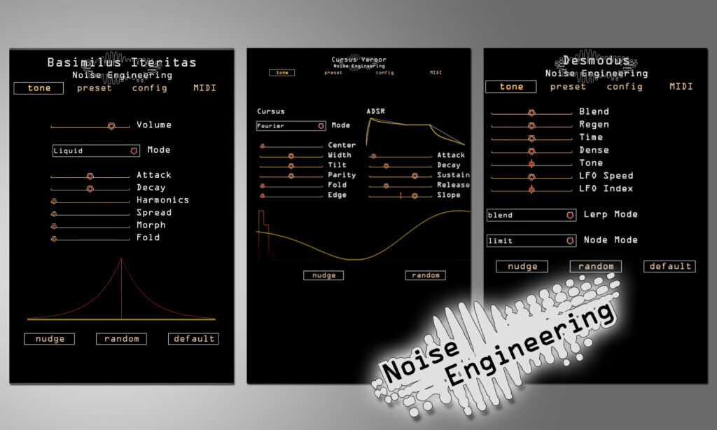 Noise Engineering Basimilus Iteritas, Cursus Vereor und Desmodus für die DAW. (Foto: Noise Engineering)