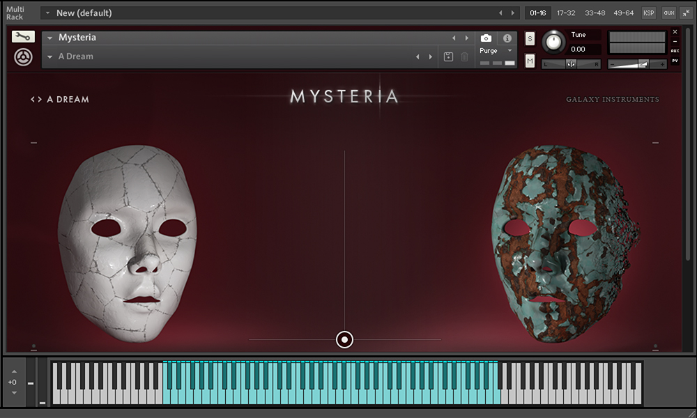 Native Instruments Mysteria wird über eine durchdachte X/Y-Steuerung bedient.