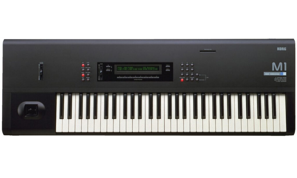 Korg M1 Music Workstation aus 1988 - der meistverkaufet Synthesizer überhaupt.
