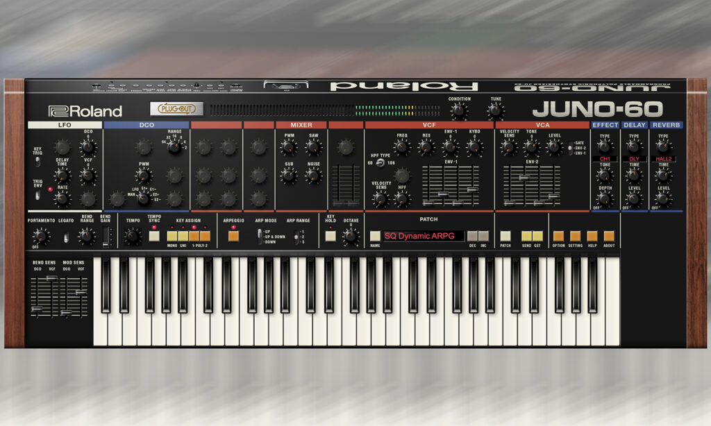 Roland Juno-60 in der Roland Cloud (Quelle: Roland)