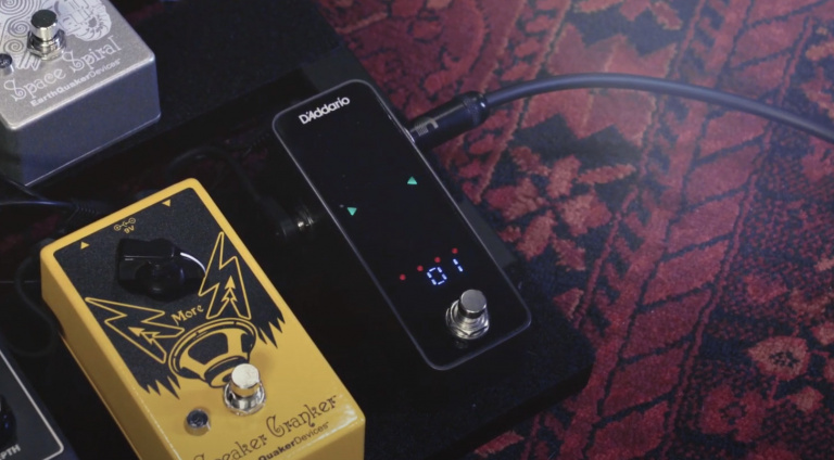 DAddario Chromatic PEdal Tuner Plus Front Pedalboard Countdown