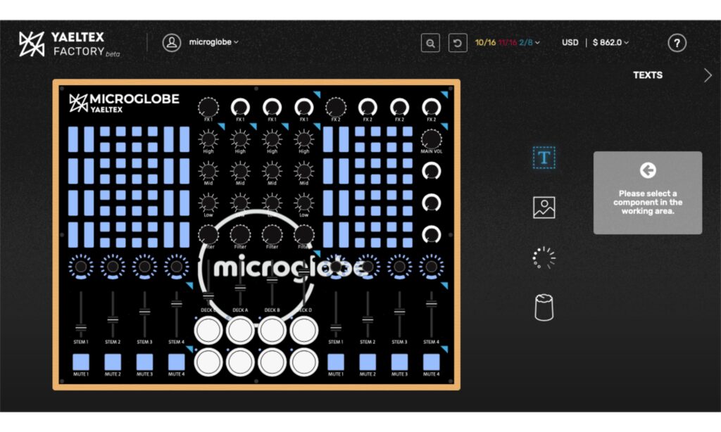 Unser Autor Mijk van Dijk hat seinen Yaeltex-Controller zur weitreichenden Kontrolle von Traktor Stem-und Remixdecks bereits konfiguriert. (Bild: Yaeltex Website, https://yaeltex.com, mit freundlicher Genehmigung von Yaeltex)