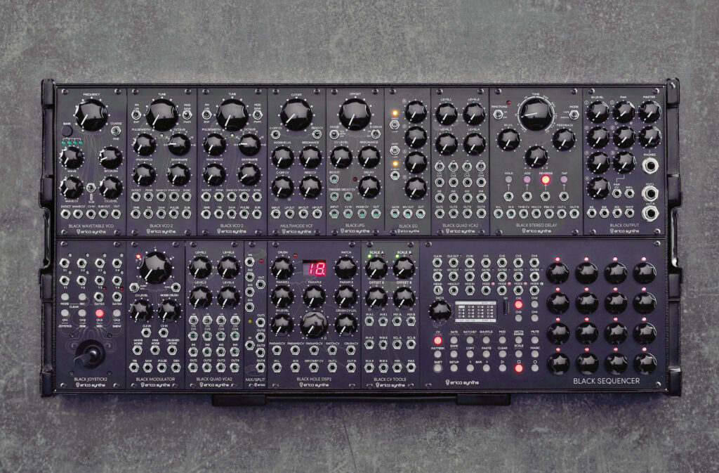 Erica Synths Black System III in der Aufsicht. (Foto: Erica Synths)