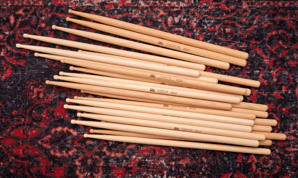 Zwei Paar Signature Sticks und diverse Programmergänzungen: Meinl’s 2021er Drumstick-Neuheiten.