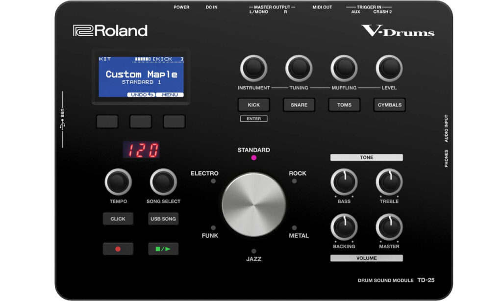 Das neue Roland TD-25 Modul (Bild: zur Verfügung gestellt von Roland)