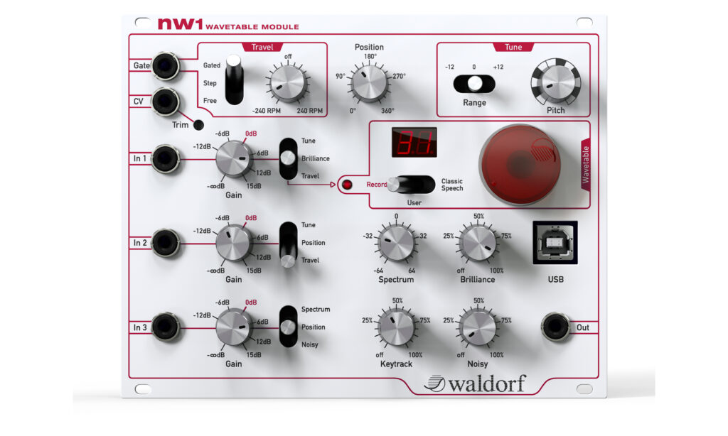 Waldorf nw1 Wavetable Modul für Eurorack (Bild: zur Verfügung gestellt von Waldorf)