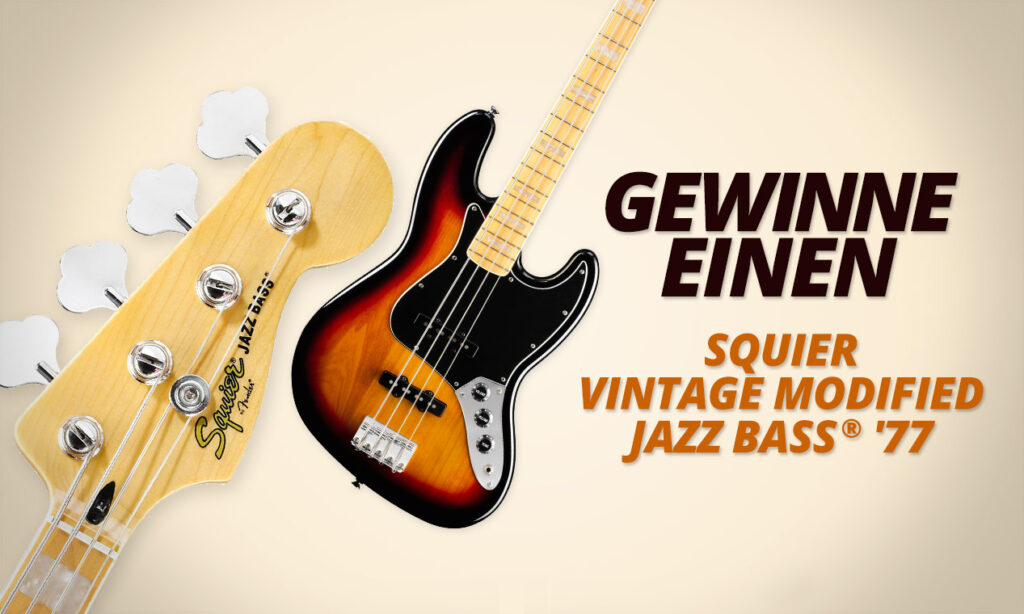 Gewinnspiel: Vintage Modified Jazz Bass® '77 von Squier by Fender