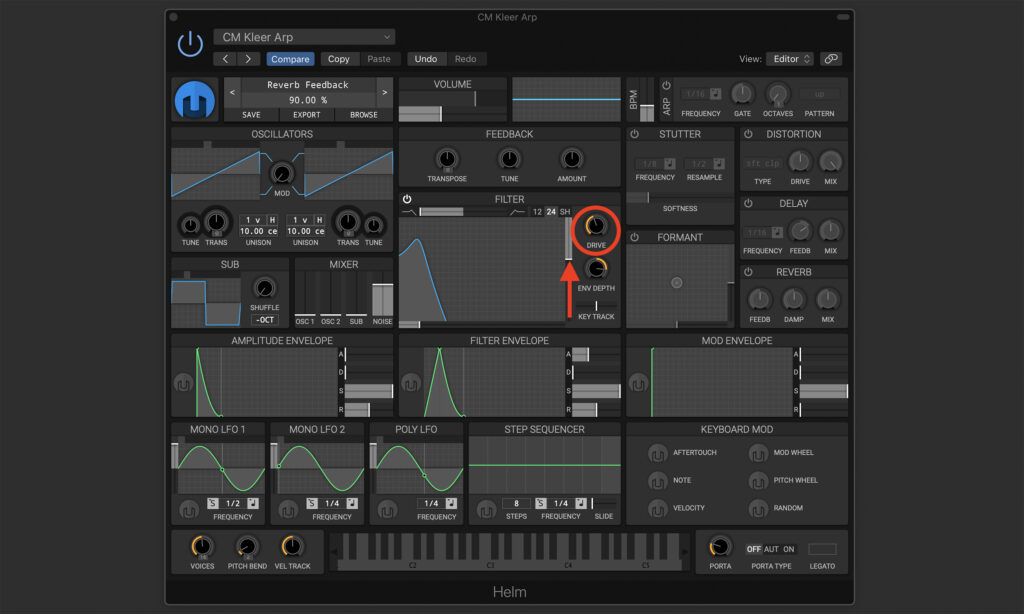 Synthesizer und Effekte: Resonanz und Drive