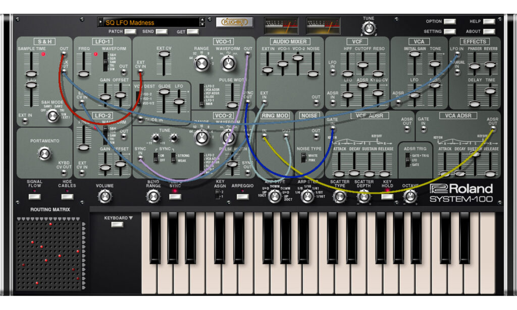 Roland SYSTEM-100 Plug-Out Synthesizer (Bild: zur Verfügung gestellt von Roland)