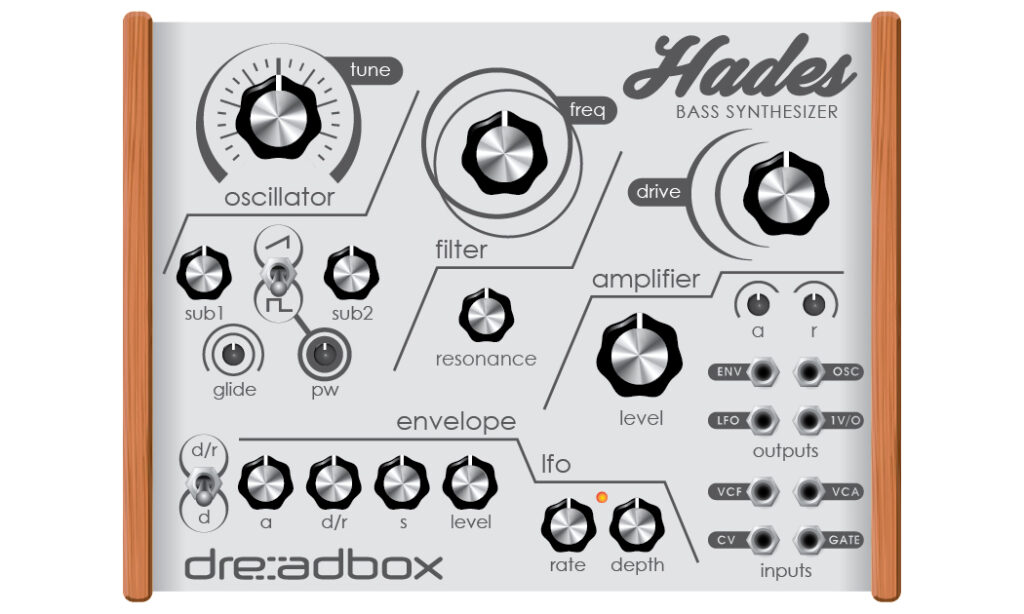 Dreadbox Hades Bass Synthesizer (Bild: zur Verfügung gestellt von Dreadbox)