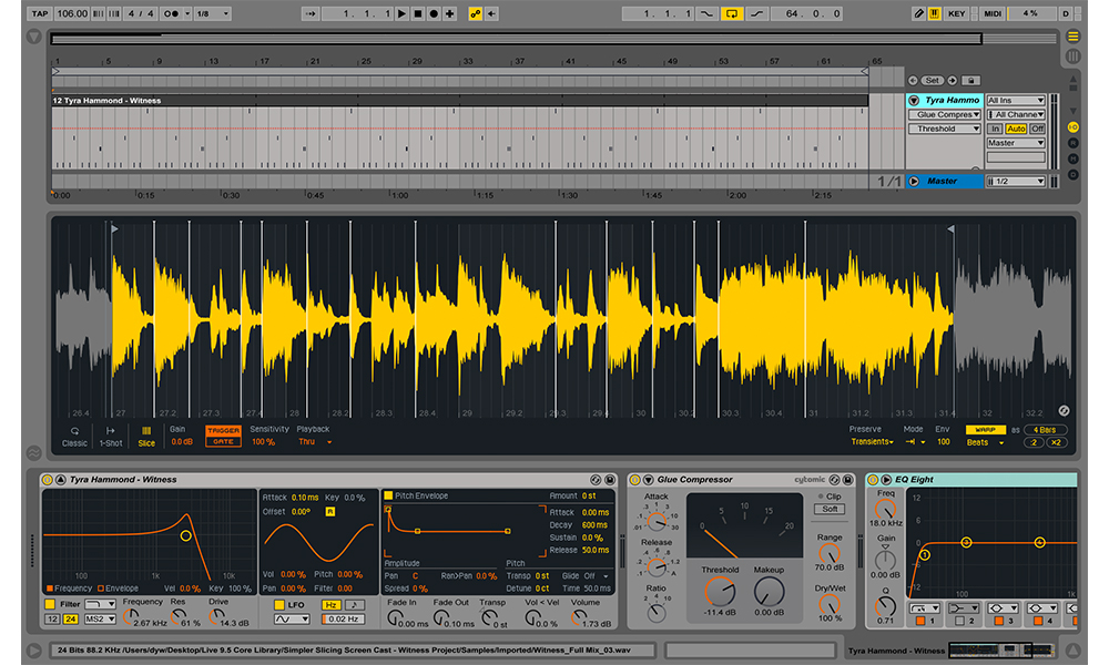 Abb.: Simpler bietet interessante neue Features (Bild: zur Verfügung gestellt von Ableton)