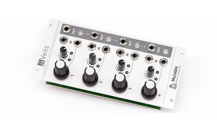 Der 4-kanalige VCA Mutable Instruments Veils (Bild: Mutable Instruments)