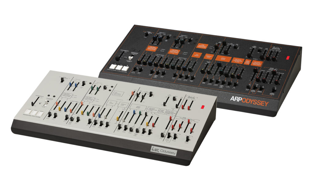 Korg ARP Odyssey Module Rev. 1 und Rev. 3 (Bild: zur Verfügung gestellt von Korg)