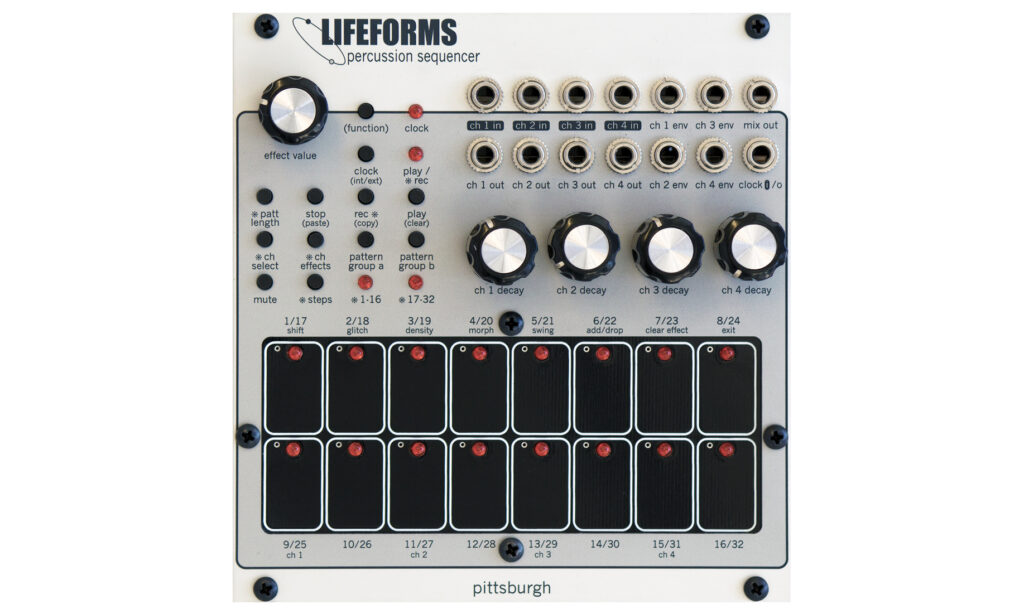 Pittsburgh Modular Lifeforms Percussion Sequencer (Bild: zur Verfügung gestellt von Pittsburgh Modular)