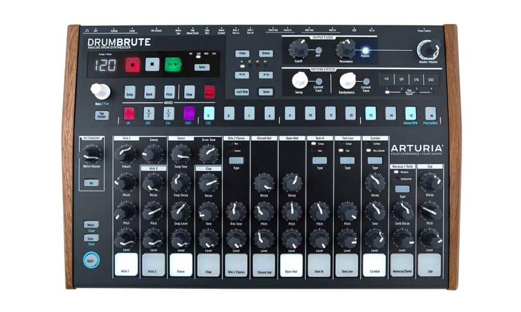 Arturia Drum Brute: analoge Drum-Power für unter 500 Euro (Bild: zur Verfügung gestellt von Arturia)