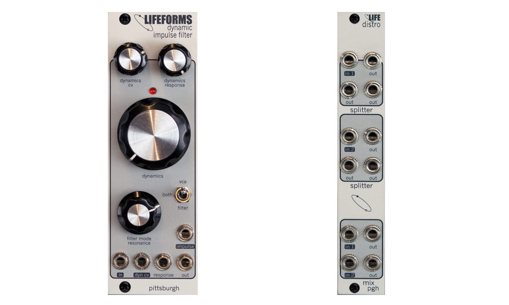 Pittsburgh Modular Lifeforms Dynamic Impulse Filter und Distro (Bilder: zur Verfügung gestellt von Pittsburgh Modular)