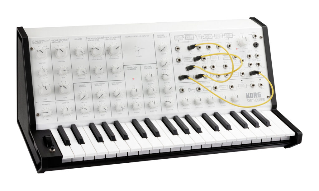 Den Korg MS-20 mini gibt es jetzt auch in weiß. (Bild: zur Verfügung gestellt von Korg)