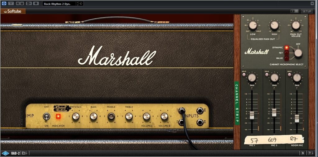 Sound-Setting mit UAD-2 PlugIn: Marshall Plexi Super Lead 1959