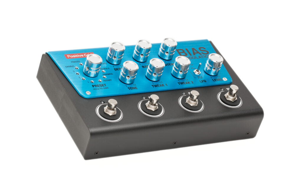 Das Positive Grid Bias Modulation Pedal zeigt sich extrem flexibel durch die