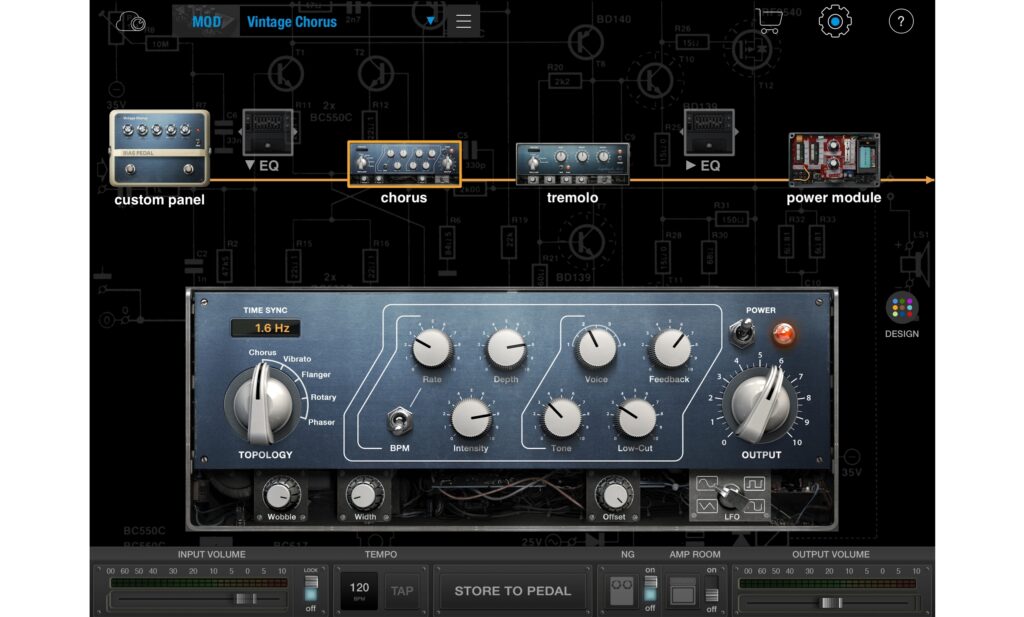 BIAS Pedal Modulation Software: 2-Voice Chorus mit punktierten Achtel