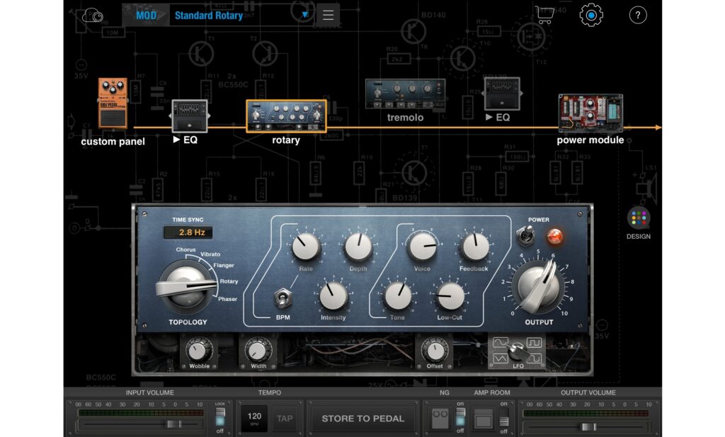 BIAS Pedal Modulation Software: Modulationsblock 1