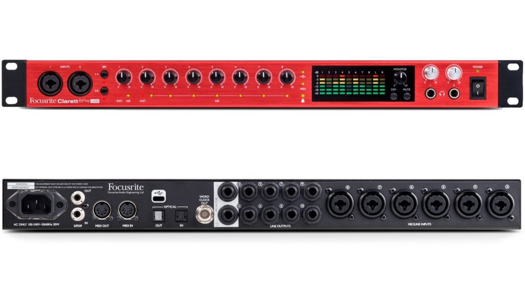 Focusrite Clarett 8Pre USB (Bild zur Verfügung gestellt von Focusrite)