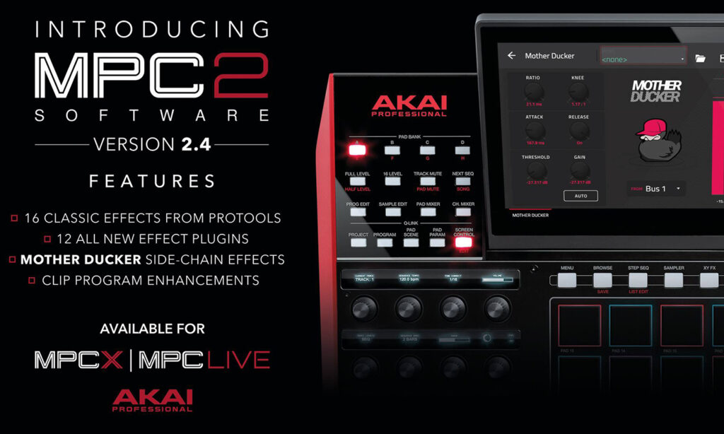 MPC 2.4 Update (Bild zur Verfügung gestellt von Akai Professional)