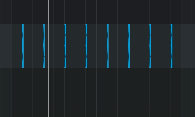 Die erste Snare war schnell programmiert.