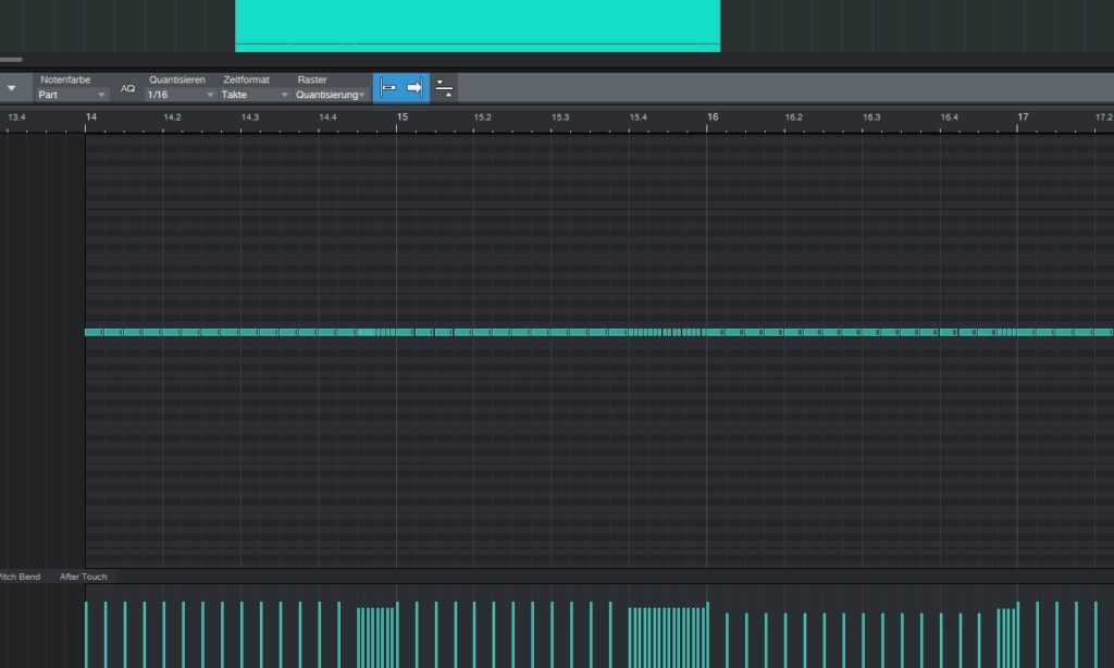 Note-Repeat spart beim Einspielen von Hi-Hats sehr viel Zeit.