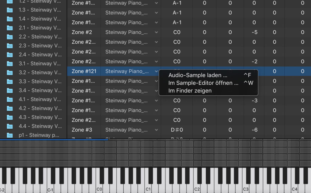 Wer Samples aufwendiger verändern will, lässt sie sich einfach im Finder anzeigen, kopiert sie und bearbeitet sie dann außerhalb des EXS24.