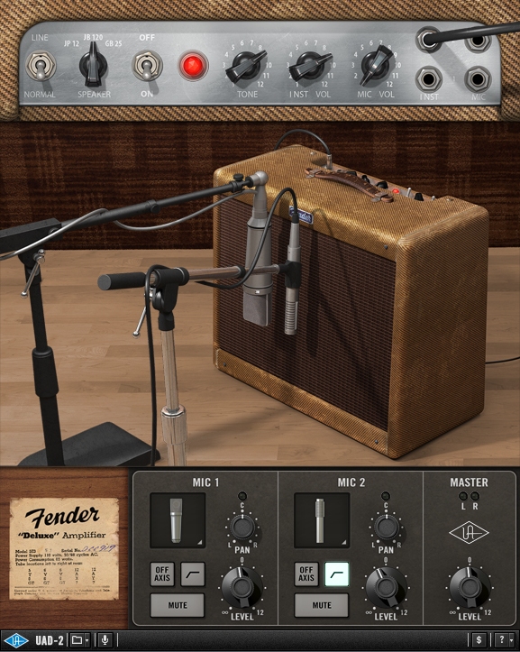 Sound-Setting: Fender Tweed Deluxe Modell von Universal Audio