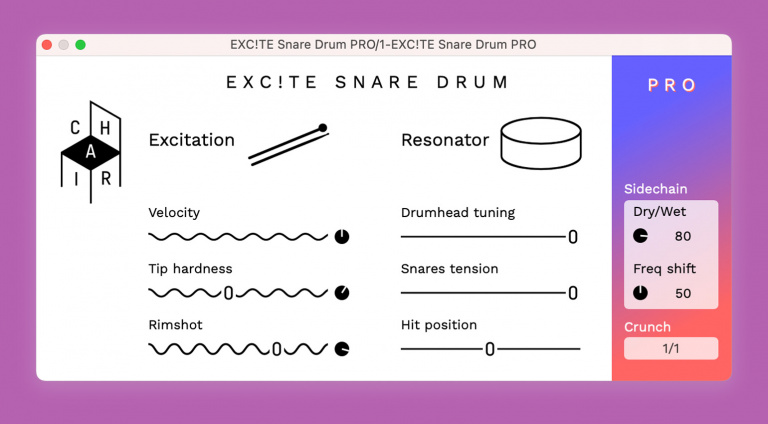 Kostenlos: CHAIR EXC!TE SNARE DRUM Generator für Finger Drummer